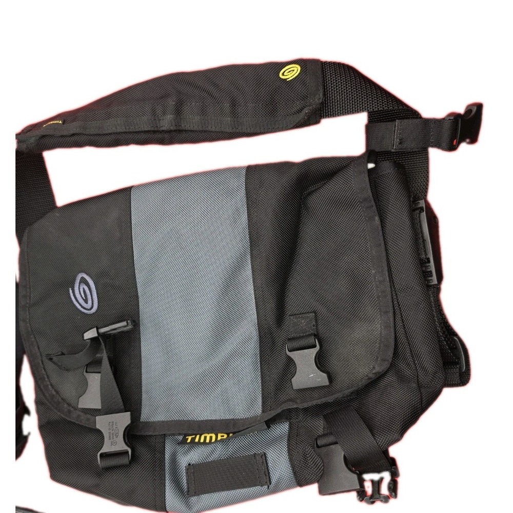 Timbuk2 Black Ballistic Messenger Bag Small Crossbody Commuter Travel 10×4×12in
